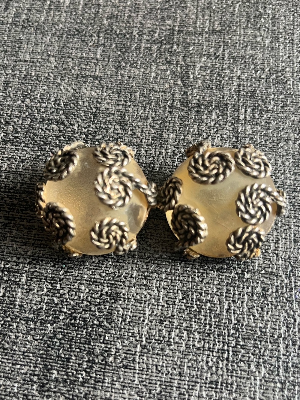 Vintage clip on earrings